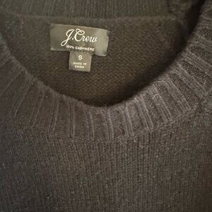 J. Crew Women’s Black Cashmere Sweater